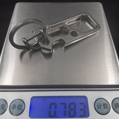ResafeLy Keyring,Backpack Titanium Carabiner Clip for Keys,Multifunctional EDC Keychain with Accessory