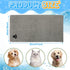 Chumia 4 Pack Absorbent Pet Grooming Towels, Soft Microfiber Quick Drying Dog Bath Towels (Gray, 16 x 31 Inch)