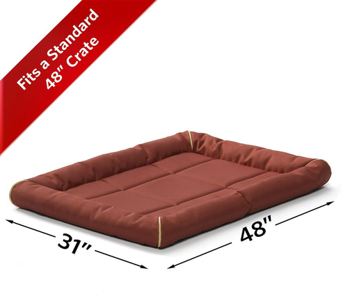 Maxx Dog Bed for Metal Dog Crates, 48-Inch, Brick