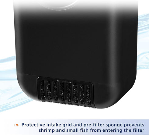 Aqueon QuietFlow Internal Shrimp Filter - Suitable for 10 Gallons