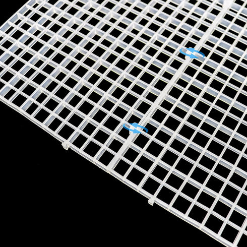 8 8pcs) Aquarium Fish Tank Bottom Isolation Pcs, Plastic Egg Crate Grid Divider Tray Egg (L