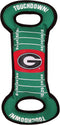 Pets First NCAA Football Field DOG TOY with Squeaker - GEORGIA BULLDOGS for Tug, Toss, and Fetch