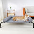 Cooling Elevated Dog Bed with Pillows - Portable Washable Raised Dog Cot with Chew Proof Mesh, Medium, Gray