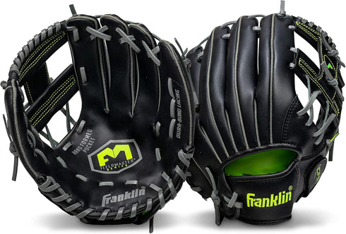 Franklin Sports Baseball + Softball Gloves - Field Master Adult + Youth Gloves - Right Hand + Left Hand - Multiple