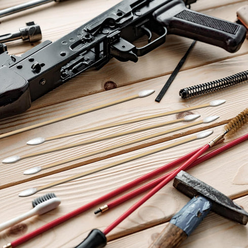Gun Cleaning Swabs, Double Tips, 6 Inch Bamboo Sticks for Pistol, Rifle, Handgun Cleaning & Maintenance
