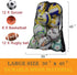 Heavy Duty Mesh Ball Bag, Drawstring Storage Bag for Basketball, Soccer, Sports Gear with Adjustable Strap