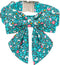 Maca Bates St. Patrick's Day Lucky Clover Dog Collar with Bow Tie, Adjustable Breakaway Green Collar for Dogs.