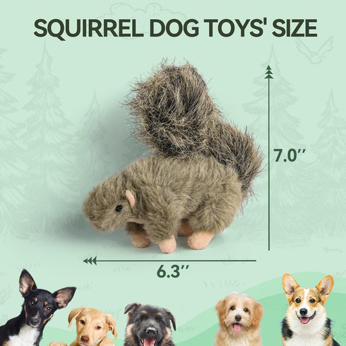 Classic Squirrel Pet Toy for Small Dogs