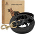 FAIRWIN Leather Dog Leash 6 Foot - Braided Military Grade Heavy Duty for Large Medium Small Dogs Training and Walking