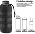 FRTKK Tactical MOLLE Water Bottle Pouch, Drawstring Open Top & Mesh Bottom, Military Water Bottle Holder