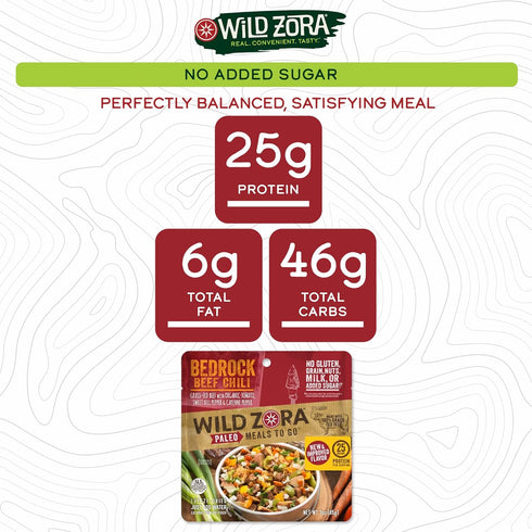 Backpacking Meals/Backpacking 2-pack) Wild Zora Paleo Freeze Dried Meals for & Camping - Healthy Gluten Free & Grain
