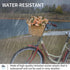GRANNY SAYS Large Wicker Bike Basket with Accessories, Waterproof Front Bicycle Basket with Handles for Adult Bikes