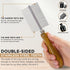 Takavu Double-Sided Detangling Pet Comb, Stainless Steel Teeth for Grooming Dogs, Cats & Other Animals