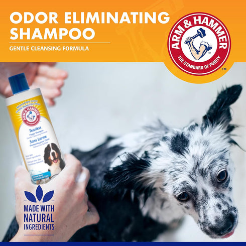 Arm & Hammer Tearless Puppy Shampoo, Gently Cleans & Deodorizes with Fresh Coconut Water Scent, 16 oz