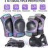 Skating Protective Gear Adult, Knee Pads for Youth/Women/Men, Skate Pads with Elbow Pads and Wrist Guards