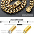 txprodogchains Big Dog Chain Collar with Buckle, Heavy Duty 19MM Thick Stainless Steel Gold Cuban Link for Large Dogs