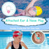 Vvinca Kids Swim Goggles, 2024 Upgraded Design with Ear & Nose Plug, Wide View Anti-Fog No Leak Water Pool Goggle for