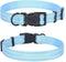 Mile High Life Nylon Night Light Glow Collar, Reflective Light Up Dog Collar for Small Medium Large Dogs (Blue, XS)