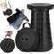 2025 Upgraded Collapsible Stool, Portable Folding Stool Max 620lb, Height Adjustable Retractable