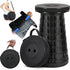 2025 Upgraded Collapsible Stool, Portable Folding Stool Max 620lb, Height Adjustable Retractable