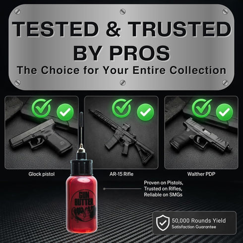 1 oz fl Needle Oiler Full Synthetic CLP Gun Oil for Pistols, Rifles & EDC | Precision Applicator, Gun Lubricant Cleaner