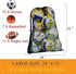 Heavy Duty Mesh Ball Bag, Drawstring Sport Equipment Storage for Basketball, Soccer, Swimming Gear
