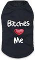 DroolingDog XS Dog Clothes - Dog T Shirt & Cat Tshirt for Puppy Shirts, Girl, XS, Black