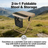 2026 12.2in Backpack 265lbs Backpack Upgraded Large Foldable Stool, Ultralight Portable Chair with Carry Bag
