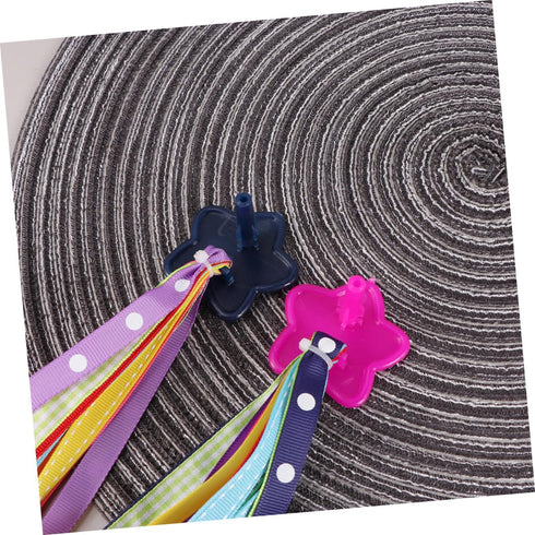 Garneck 1 Pair Colorful Bicycle Handlebar Ribbon Tassel Streamers for Kids Scooter Bike Accessory