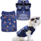 SILD Pet Clothes Dog Jeans Jacket, Cool Blue Denim Coat for Small Medium Dogs, Classic Puppy Hoodies (XS, Cherry)
