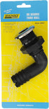 Seachoice 90-Degree Thru-Hull Connector, Fits 1-1/8 in. ID Hose, Max Hull 1-3/8 in., White