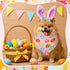 120 Sanwuta Pcs Spring Easter Dog Bandanas Bulk Dog Adjustable Cute Washable Triangle Kerchief Scarf Bibs for Small