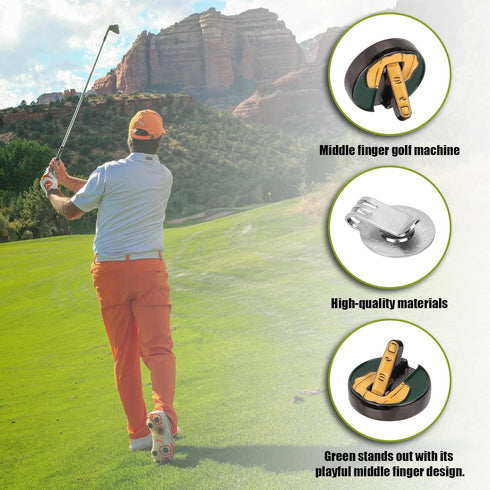 Magnetic Golf Hat Clip, Funny Golf Ball Marker with Three-Tooth Cap Clip for Golf Accessories