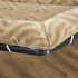 MidWest Homes For Pets QuiteTime Deluxe Wave Bolster Bed for Small Dogs, Tan, 24", Machine Wash and Dry