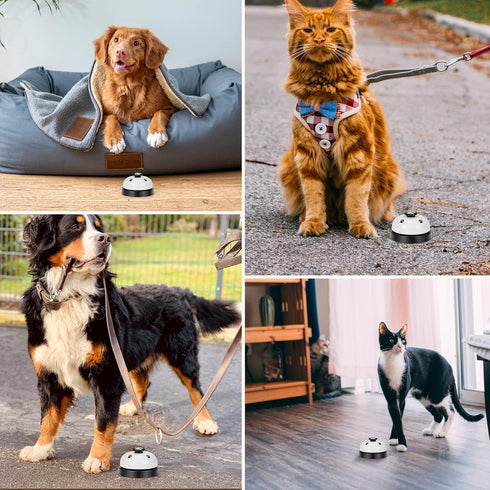 JEXCULL 2 Pack Communication Pet Training Bells, Dogs Bell for Door Potty Training and to Ring to Go Outside Device Dog