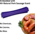 Playology Silver Dental Chew Stick for Large to X-Large Senior Dogs 50lbs & up - All-Natural Pork Sausage Scented Toy