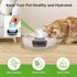 6 Packs 6 Sets-Compatible 2.7L Cat Fountain Filters & Sponge with Cepheus Glass Pet Fountain