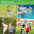 Dog Toys Soccer Ball with Straps - 7.6'' World Cup Interactive Tug of War Toy for Large Dogs, Outdoor Birthday Gift