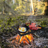 REDCAMP Heavy Duty Folding Campfire Grill, Portable Cooking Racks and Griddle for Versatile Outdoor Campfire Cooking