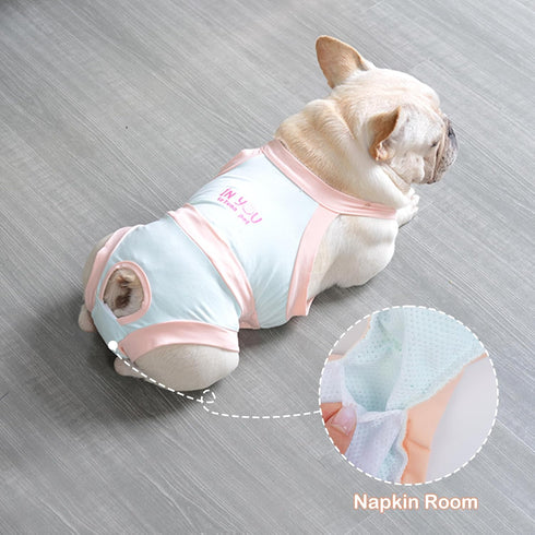 PUMYPOREITY Escape Proof Dog Diapers - Reusable & Washable, Suitable for French Bulldogs & Both Male & Female Dogs