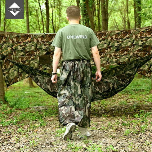 onewind Rain Skirt, Half Poncho Waterproof Ultralight Nylon Rain Kilt for Riding, Camping, Hiking