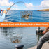 BestYiJo Castable Crab Trap, with Orange Thickened Braided line and Crab Ruler for catching catching Blue Crabs
