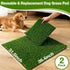 TOOKOO 2 Pack 31.5"x39.4" Fake Grass Pee Pad for Dogs Potty Traning - Large Replacement & Realistic Pet Artificial