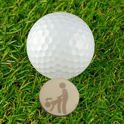 weilaike Golf Ball Markers - Funny Adult Ball Marker, 4Pcs Humor Patterns, Personalized Golf Accessories for Men Women