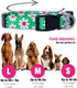 Native Pup Flower Dog Collar, Adjustable Medium, Cute Pink Floral Blue Daisy Rose, Summer Spring Essentials
