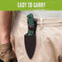 Mossy Oak 8.5-inch Survival Hunting Knife with Sheath, Full-tang Fixed Blade for Camping, Hiking, Outdoor Use (G10