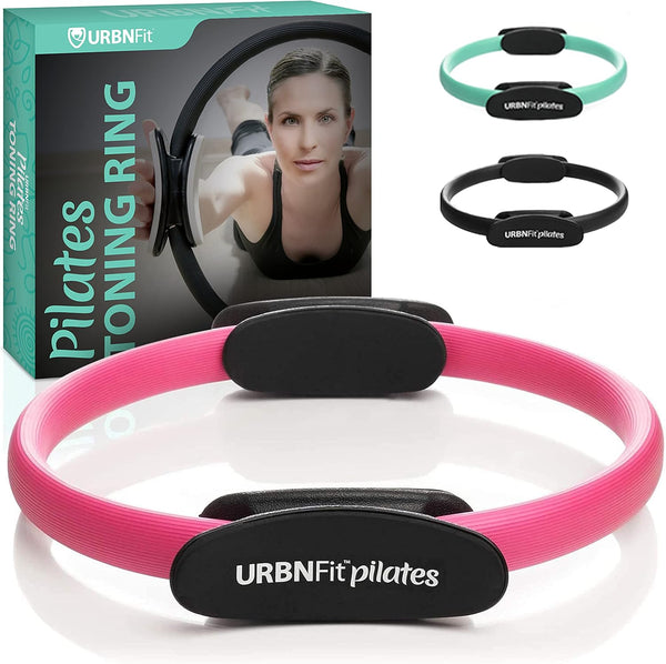 URBNFit Pilates Ring - 12" Magic Circle with Dual Grip, Foam Pads for Inner Thigh Workout and Toning