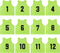 12 Pack Numbered1-12 Scrimmage Vests/Sport Pinnies/Training Bibs For Basketball,Soccer, Volleyball and Baseball