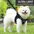 GAMUDA Small Dog Harness Collar and Leash Set - Step in No Choke No Pull Soft Mesh Vest (Black, S)