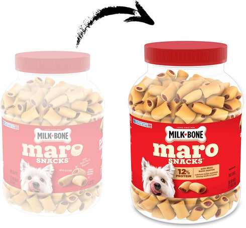 40 Oz. Milk-Bone MaroSnacks Small Dog Treats with Real Bone Marrow, Canister